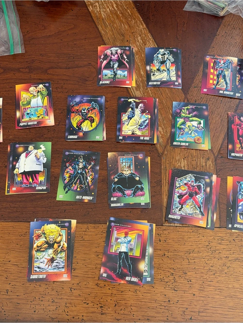Lot 85 1992 Marvel Universe Series 3 Super Villain Trading Cards Some Doubles
